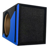 Cajón Para Subwoofer 12 Mdf Porteado Color Combinado N-azul