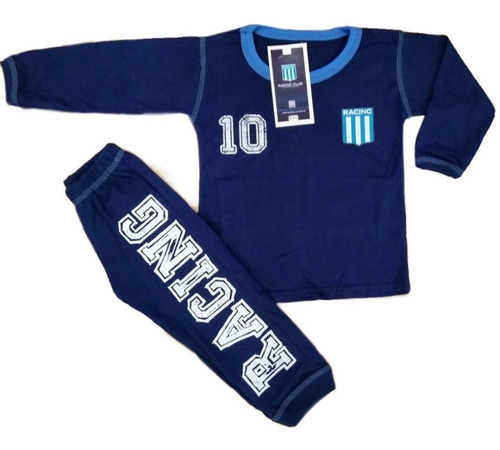 Pijama Jersey Racing Club Oficial Equipo Futbol Niño 12al16