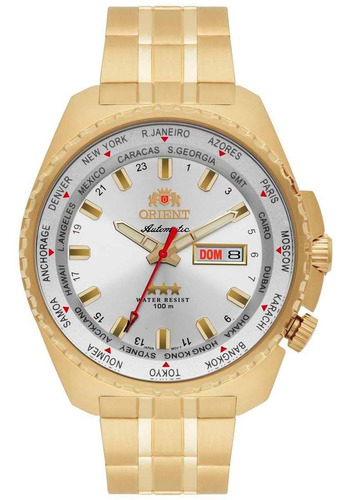 Relógio Orient Masculino 469gp057f S1kx Automático Dourado