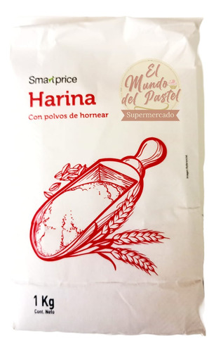 Harina Con Polvos De Hornear 1 Kg Smart Price, Reposteria