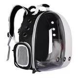 Mochila Pet Visão Panorâmica Para Cachorro E Gato - Preta