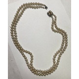 Collar De Perlas Dos Vueltas- Con Broche-30 Cm