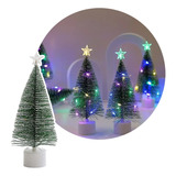 Mini Árbol De Navidad Con Luces Led Pino Pequeño Decorativo