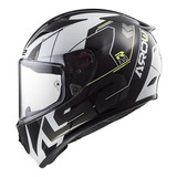 Casco Integral Ls2 323 Arrow Evo Techno Blanco Negro Dompa Tamaño Del Casco Xl