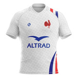 Camiseta Rugby Kapho Francia 6 Nations Home Blanc Niños