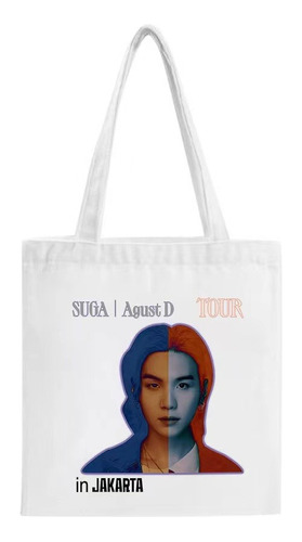 Suga Agust D Bts Canvas Bag Crossbody Fashion Shopping Bag 