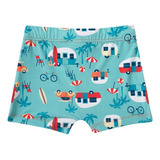 Tip Top Sunga Shorts Kids Estampada Verde