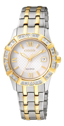 Reloj Citizen Eco-drive Dama Dorado Diam Ew2364-50a - S022