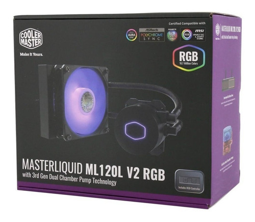 Water Cooler Ml120l V2 Led Rgb P/ Processador Ryzen Amd Am5