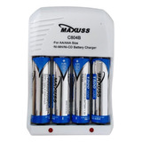 Kit Baterías Pilas Aa Cargador 1500mah Recargables Alcalinas