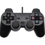 Manete Controle Para Ps2 Com Fio Usb Joystick Cor Preto