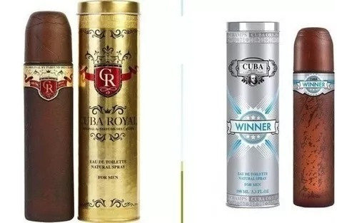 Set 02 Perfumes Cuba Winner X Royal 100 Ml  ~ Envio Expresso