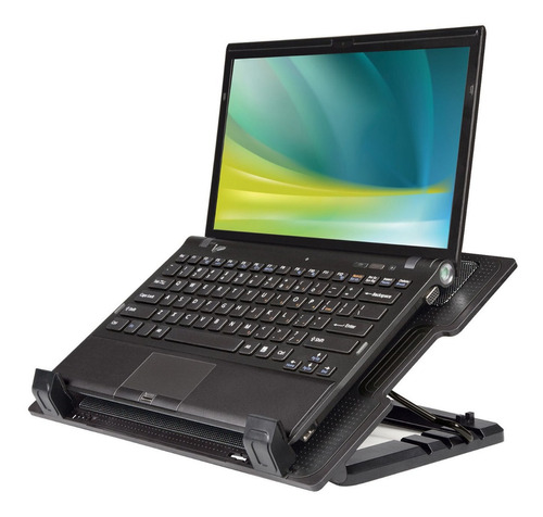  Base Notebook Con Ventilador Ajustable Articulada Pctecno