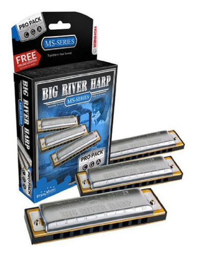 Hohner Set 3 Armónicas Big River Do, Sol, La