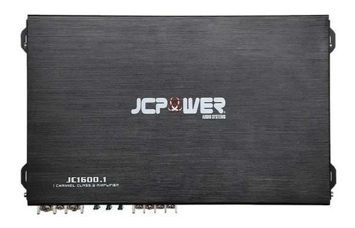 Amplificador Para Auto/camioneta Jc Power Jc Series Jc1600.1 Clase D Con 1 Canal Y 1600w