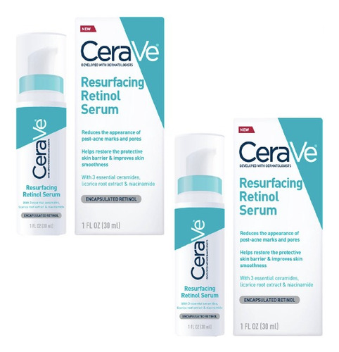 Cerave Resurfacing Retinol Serum 30ml Kit 2 Unidades