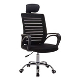 Silla De Oficina Gerencial Collins Alta Negro