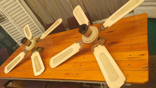 Ventilador De Techo Palas De Madera. Usado