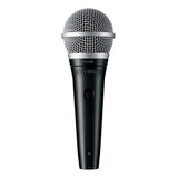 Microfone Shure Pg Alta Pga48-xlr Dinâmico Cardióide Preto