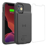 Alpatronix - Funda De Batería Para iPhone 12 Pro Con Cristal