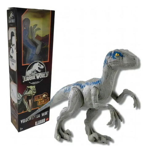 Dinossauro Articulado Jurassic World Velociraptor Blue 30cm