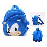 Mochila De Felpa Sonic De Dibujos Animados Para Niños, Regal