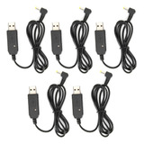 Alargue El Cable De Carga 5pcs Para La Batería Uv82 Usb De D