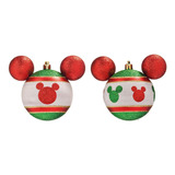 Jogo 4pçs Bolas Silhueta Mickey Multicolor 8cm 1699710