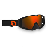 Gafas Goggles Motocross Enduro Tacticos Negra Naranja