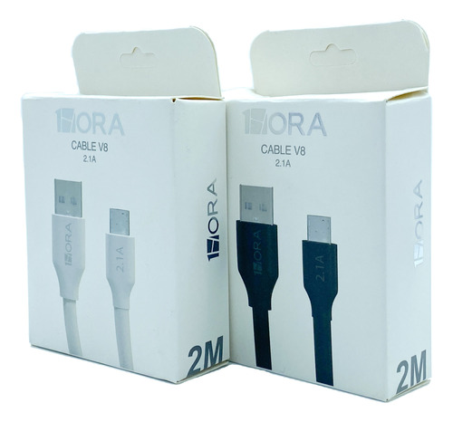 10 Cables 1hora 2.1a V8 Micro Usb 2m Rudo Carga Rápida Datos