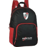 Mochila Escolar River Plate 17 Pulgadas Porta Notebook Color Negro