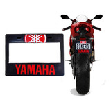 Marco Portaplacas Yamaha Rojo Universal Moto Ancho