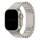 Pulseira Metal Elo Compativel Com Apple Watch 45mm 44mm 42mm