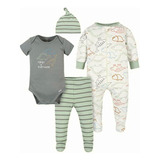 Gerber Sleep 'n Play, Onesies, Pantalón Y Gorra Para Bebé