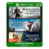 Assassins Creed Valhalla  Origins  Odyssey Bundle Xbox