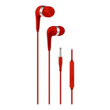 Auriculares Noga 1700 Compatible Con Celulares Color Rojo