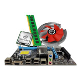 Kit Placa Mãe 775 + Mem 4gb Ddr3 + Intel Core 2 Duo + Cooler