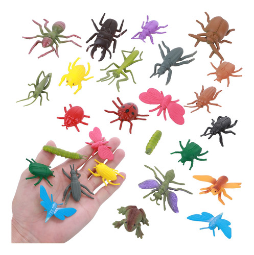 Tiesome 20 Piezas De Mini Figuras De Insectos, Juego De Ins.