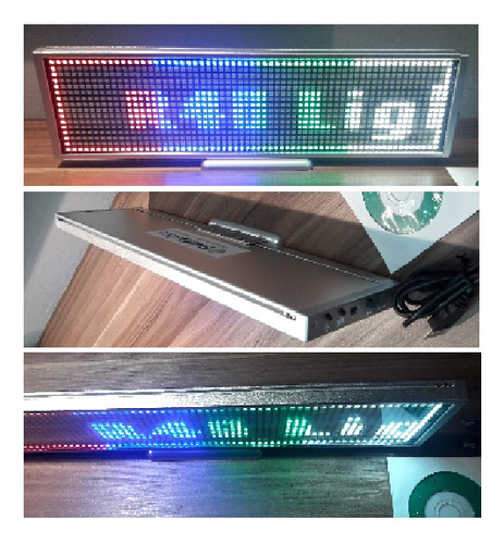 Painel De Led Slim Rgb-w - A Bateria - 67 Cm - Portatil