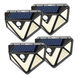 Lámparas Solares De Pared, 4 Unidades, Luz De Seguridad Impe