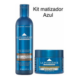 Kit Shampoo Y Máscara Azul Blue Matizador La Puissance