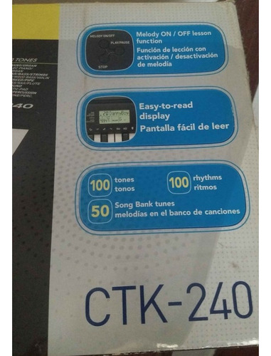 Teclado Casio Ctk-240 49 Teclas Como Nuevo Y Fuente D Regalo