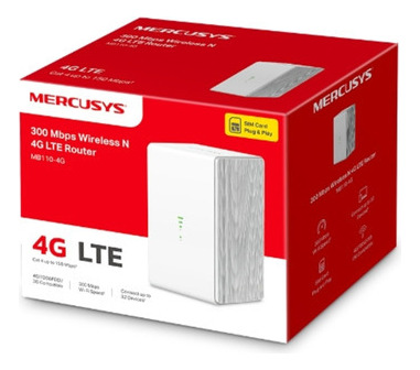 Router Inalámbrico Mercusys Mb110-4g Sim 4g Lte Wifi 300mbps