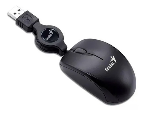 Mouse Genius Micro Traveler V2 1000 Dpi Usb 3 Botões Preto