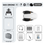 S6s Mini Gps Drone Cámara Profesional 4k Hd, Flujo De Luz