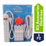 Kit Multitoma, Multicontacto, Adaptador, Extensión Eléctrica