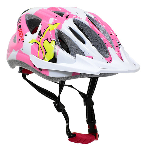 Casco Mtb Raleigh Modelo R100 Talle S 50/54cm Blanco Rosa