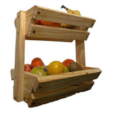 Organizador / Frutero De Frutas-verduras Mini De 2 Canastos