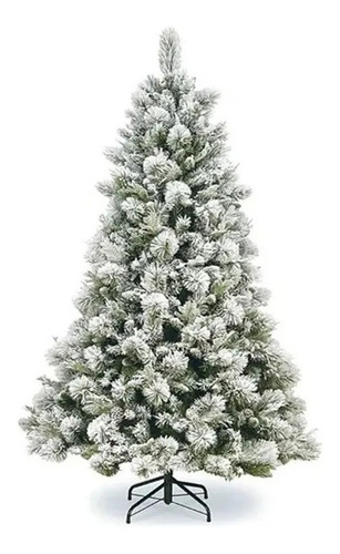 Árvore De Natal Luxo Pinheiro Neve Pinha 2,40m 1520 Galhos