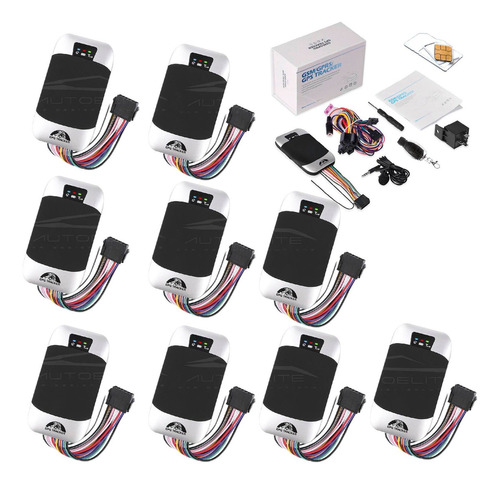 Set 10 Gps Localizador Auto Moto Tk303g Control 